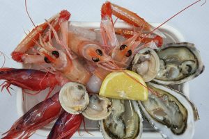 Gran Crudo di mare (Gamberi, scampi, ostriche)
